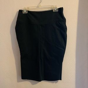 Betabrand Pencil Skirt Skort, fitted black